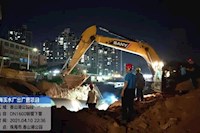 健民路香山湖段管道完工，梅溪水廠出廠管工程建設(shè)取得階段勝利